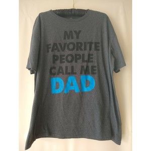 WELL WORN Men's Shirt My favorite people call me DAD Size 2XL (796)